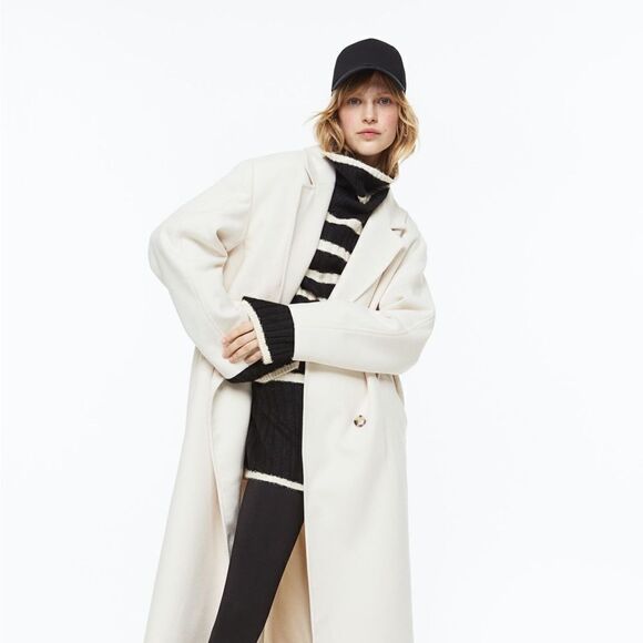 H&M Striped Rib-knit Turtleneck Sweater - Picture 3 of 9